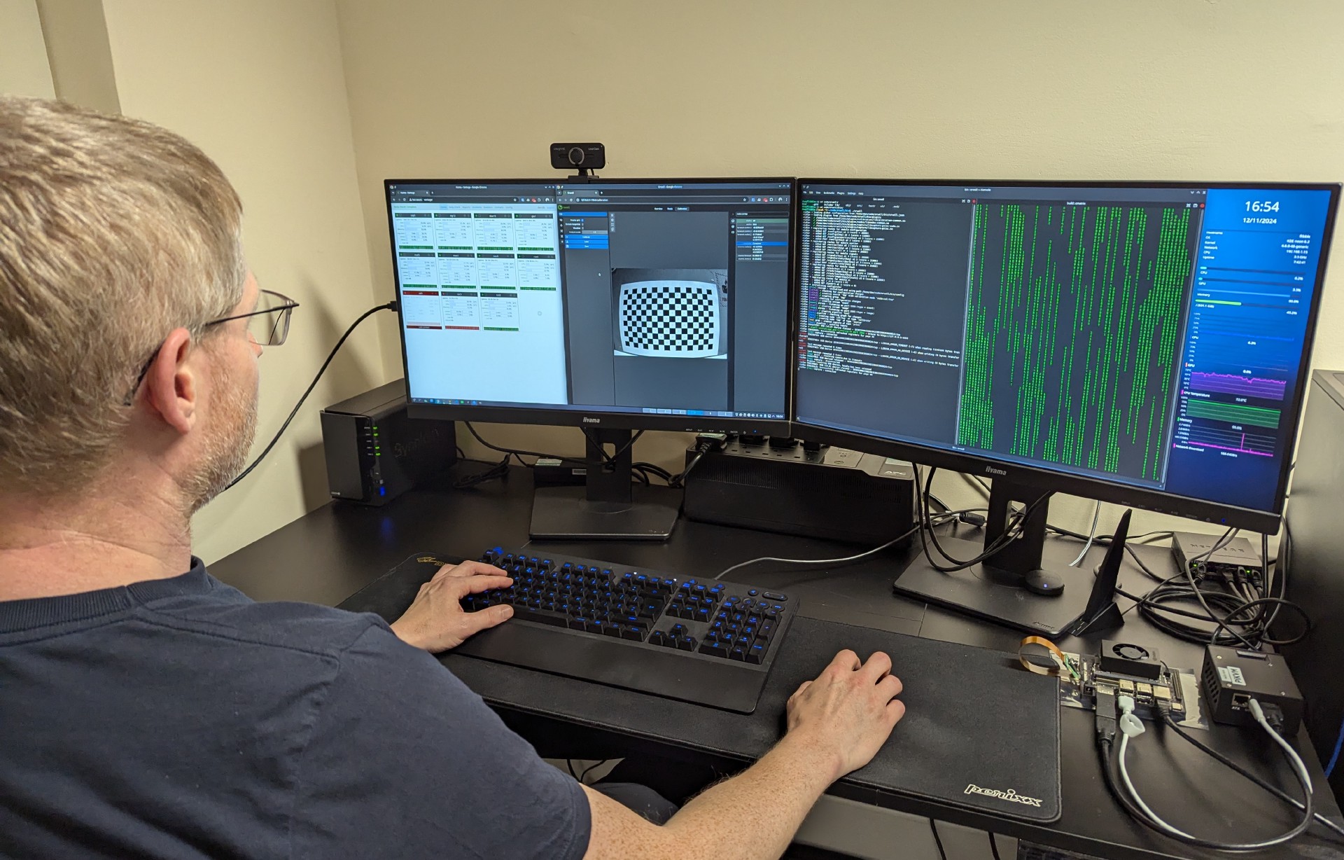 At work on our software infrastructure